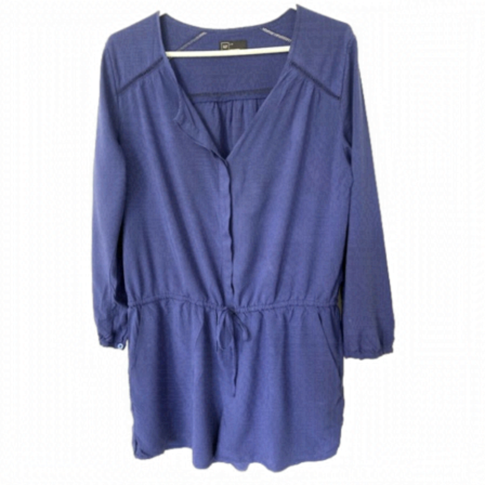 GAP BLUE ROMPER SHORTS - Size Large